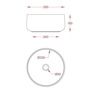 Раковина ArtCeram Vogue COL004 44 00 зеленая 35 см